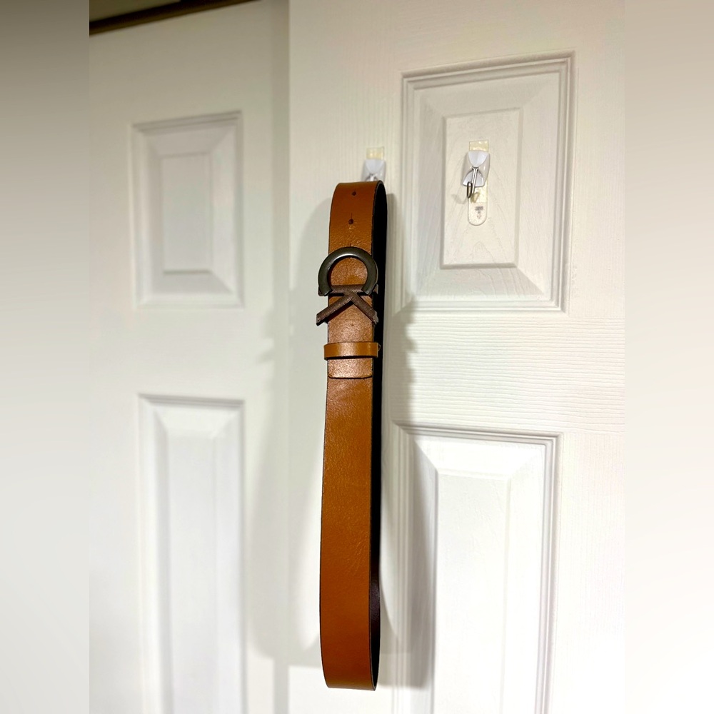 Calvin Klein Belt Size 32 Authentic Leather Belt
